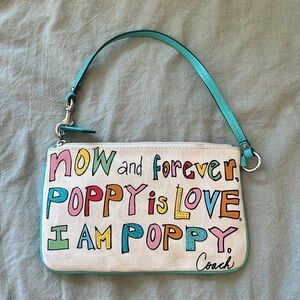 Authentic Coach Poppy Wristlet